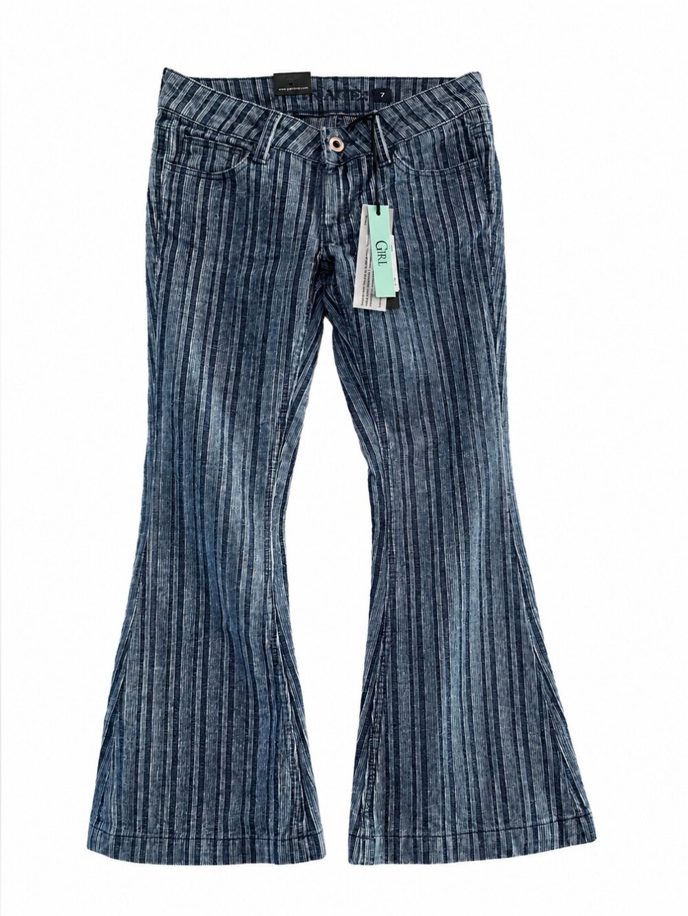 Grace in LA Kids Blue Striped Jeans NWT Size 8